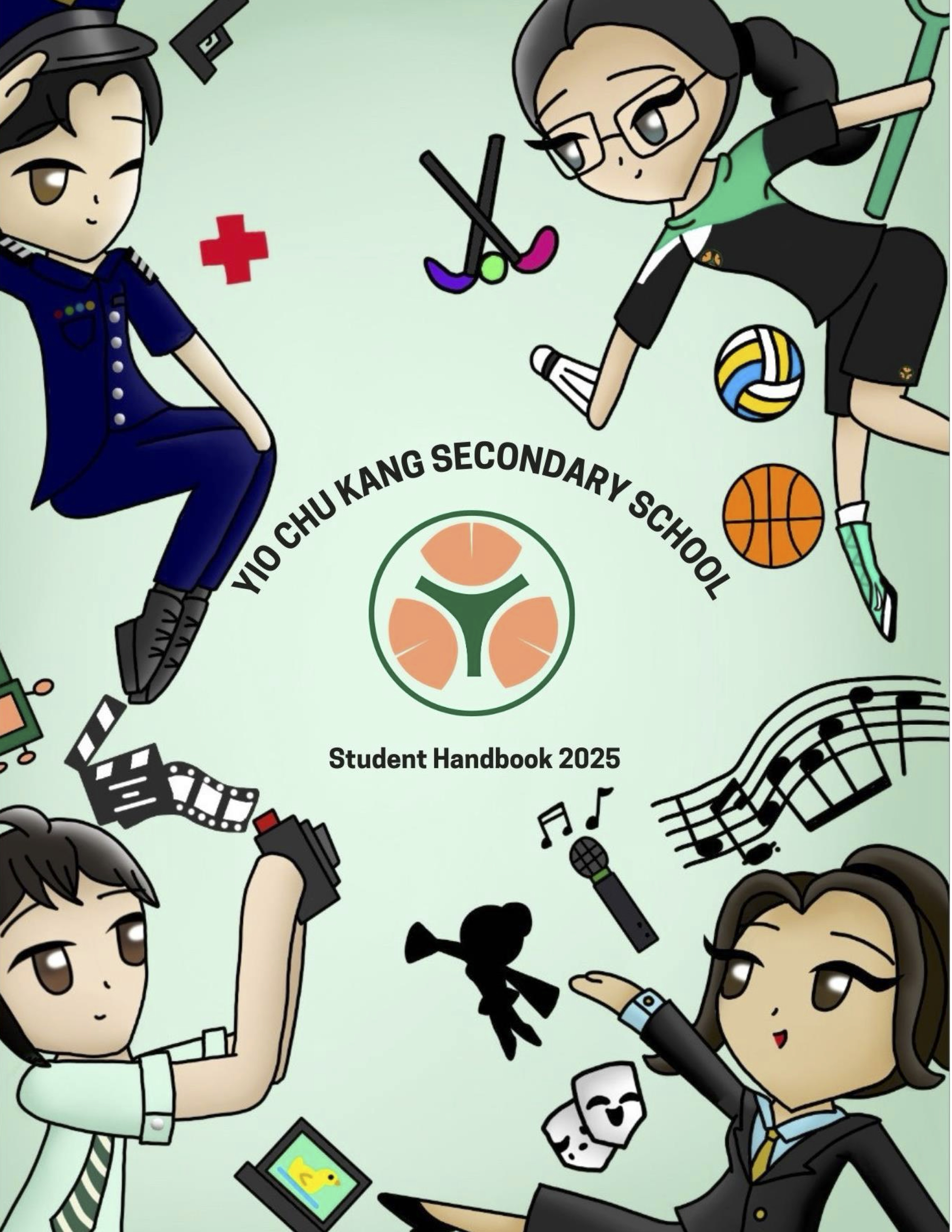 Cover page of the YCKSS Student Handbook 2025